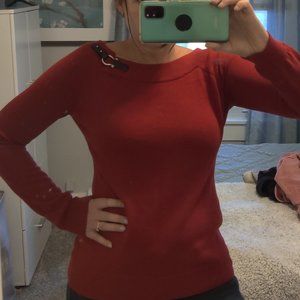 Ralph Lauren Sweater Cotton Red Small Holiday
